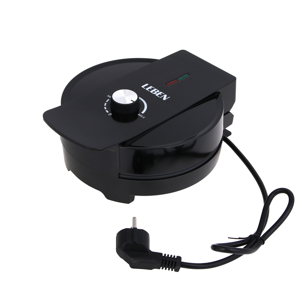LEBEN Вафельница для бельгийских вафель с регулировкой темп., 1200Вт, d=197мм, 220в - #6