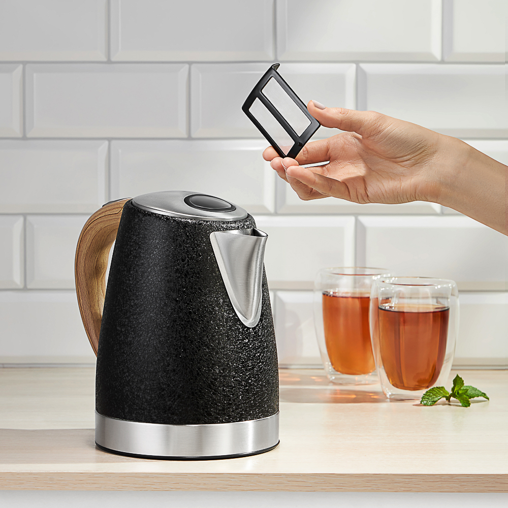 LEBEN Чайник электрический 1,8л, 1850Вт, металл, черный - #20