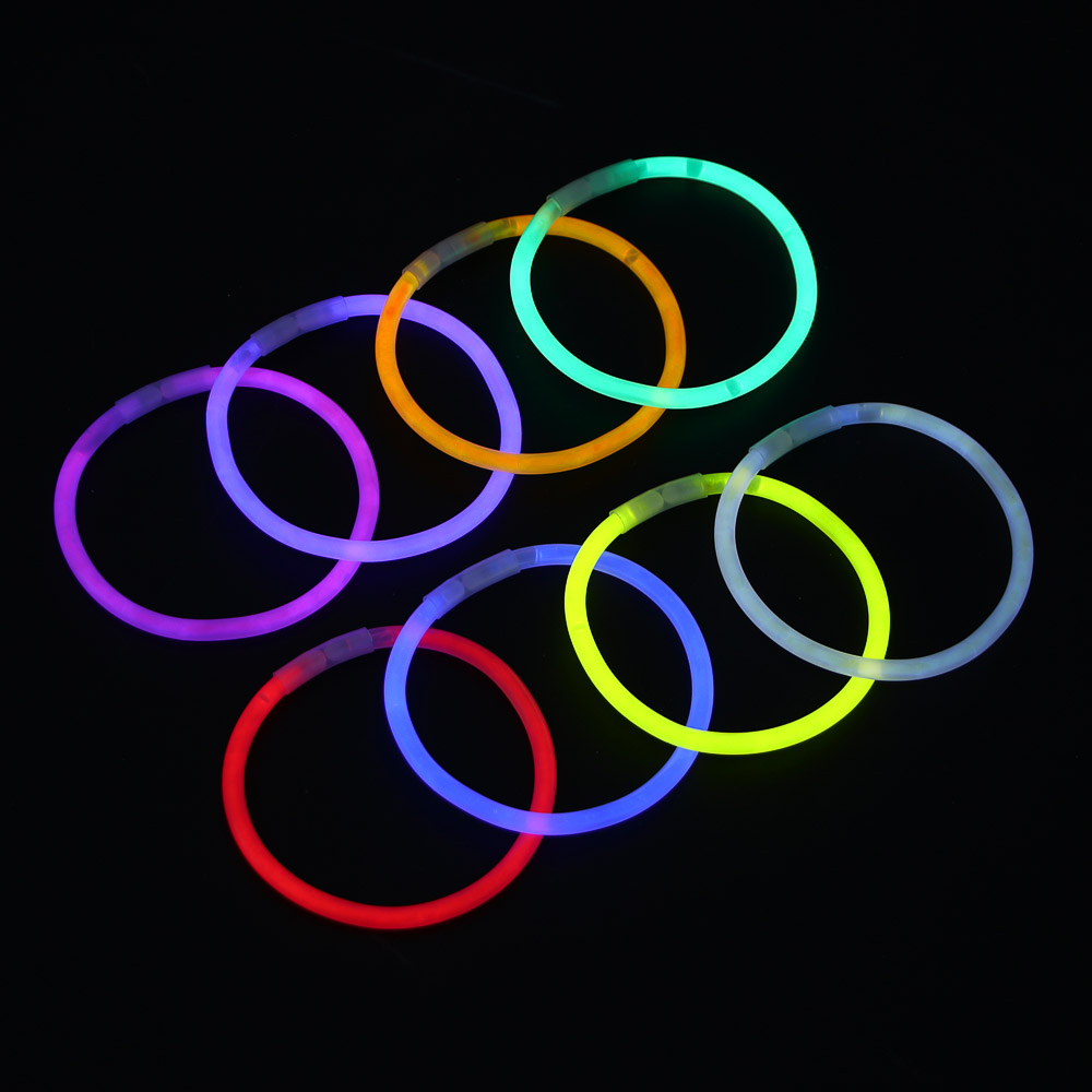 СНОУ БУМ Набор неоновых браслетов 8 шт по 20 см, 8 цветов, пластик - #7