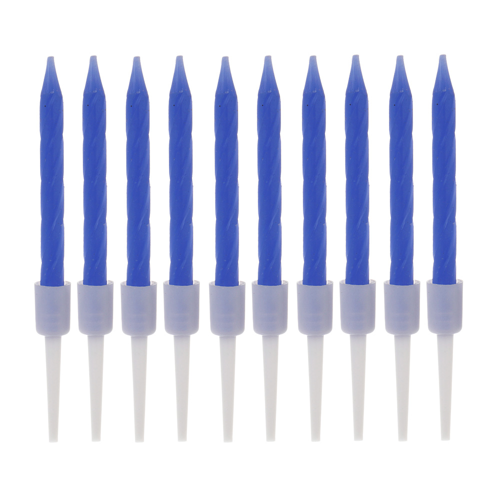 Fntastic Набор свечей для торта, 10 шт, 5,7 см х 5 мм, парафин, пластик, микс - #2