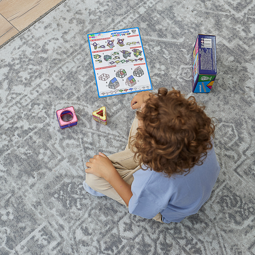 BY Education Конструктор магнитный "Мои первые магниты", 14 деталей, PS ,ABS, 16,5х14,5х6,5см - #8