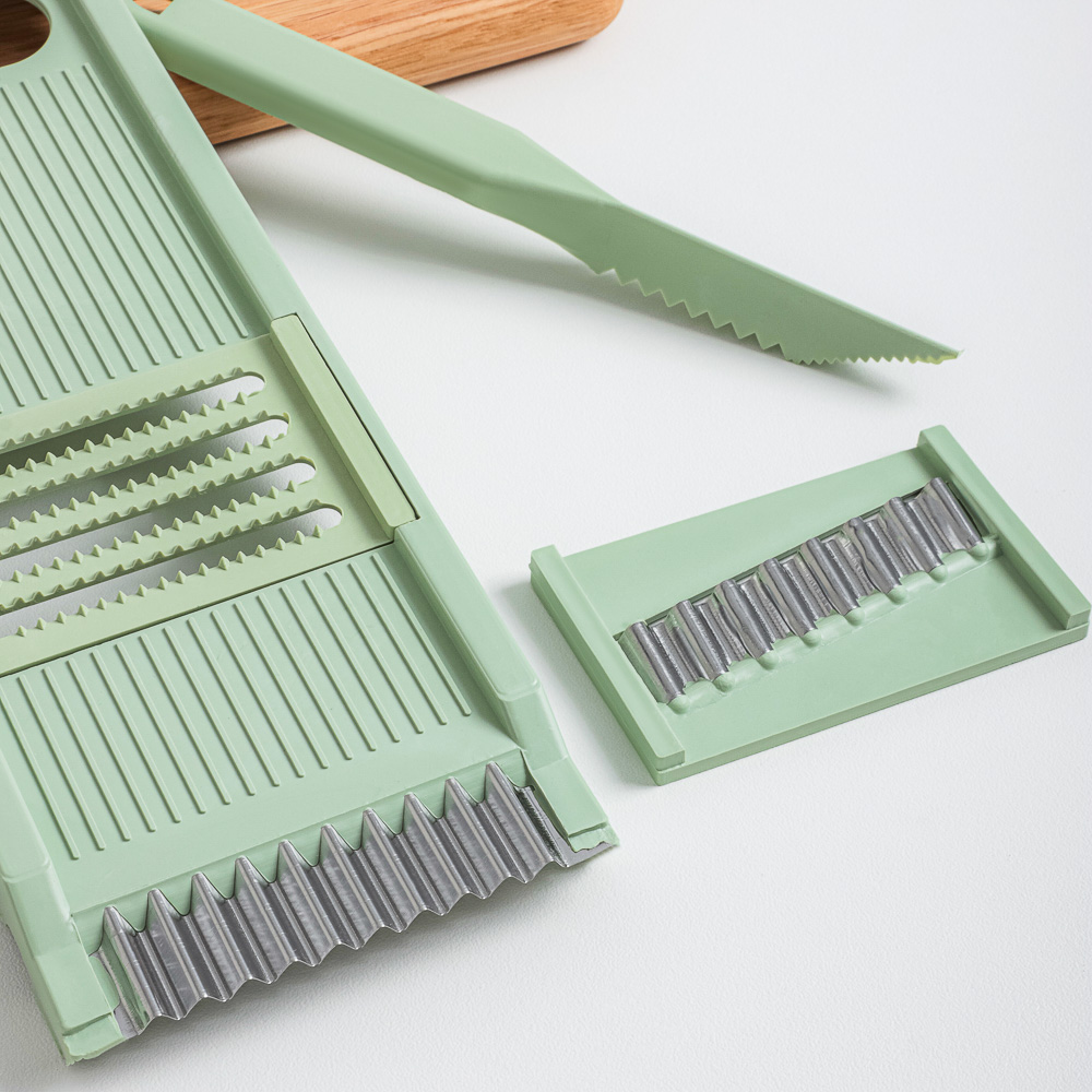 VETTA Терка многофункциональная со сменными лезвиями 25х8,5х2см, нерж.сталь, полипропилен, 7 пр - #12