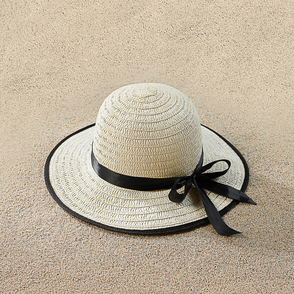 GALANTE Шляпка женская с контрастной окантовкой, р-р 56, 100% целлюлоза, 3 цвета - #13