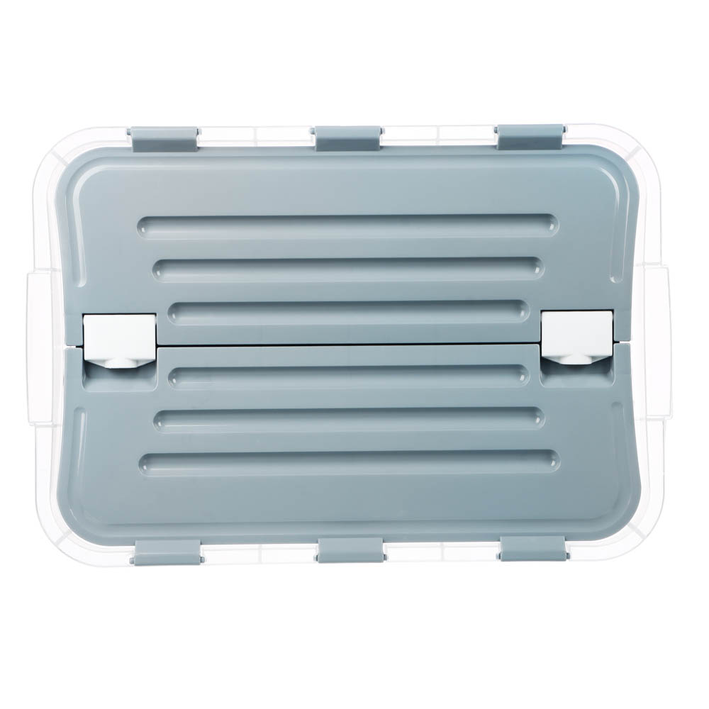 Контейнер для хранения с раскрывающимися створками, 30х43,3х31см, 26л, серый - #3