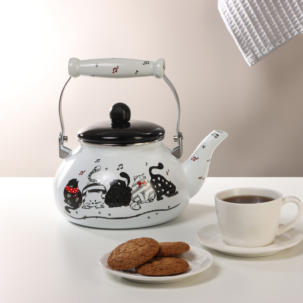 VETTA Хвостатые друзья Чайник эмалированный 2,5л, индукция - #9