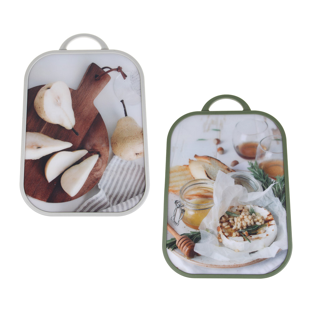 VETTA Доска разделочная, 37x25х1,2см, полипропилен, 2 дизайна - #1