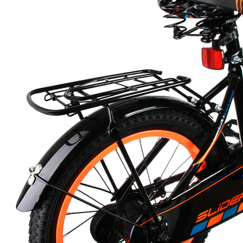 Велосипед детский двухколесный Slider 16", черно-оранжевый - #10