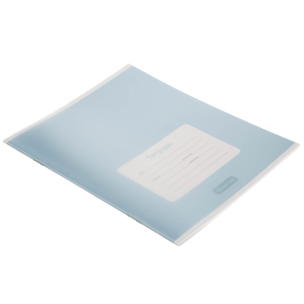 Тетрадь школьная 18л. в линейку ClipStudio, БЕЛЫЕ ЛИСТЫ, обл. пластик, скрепка - #3