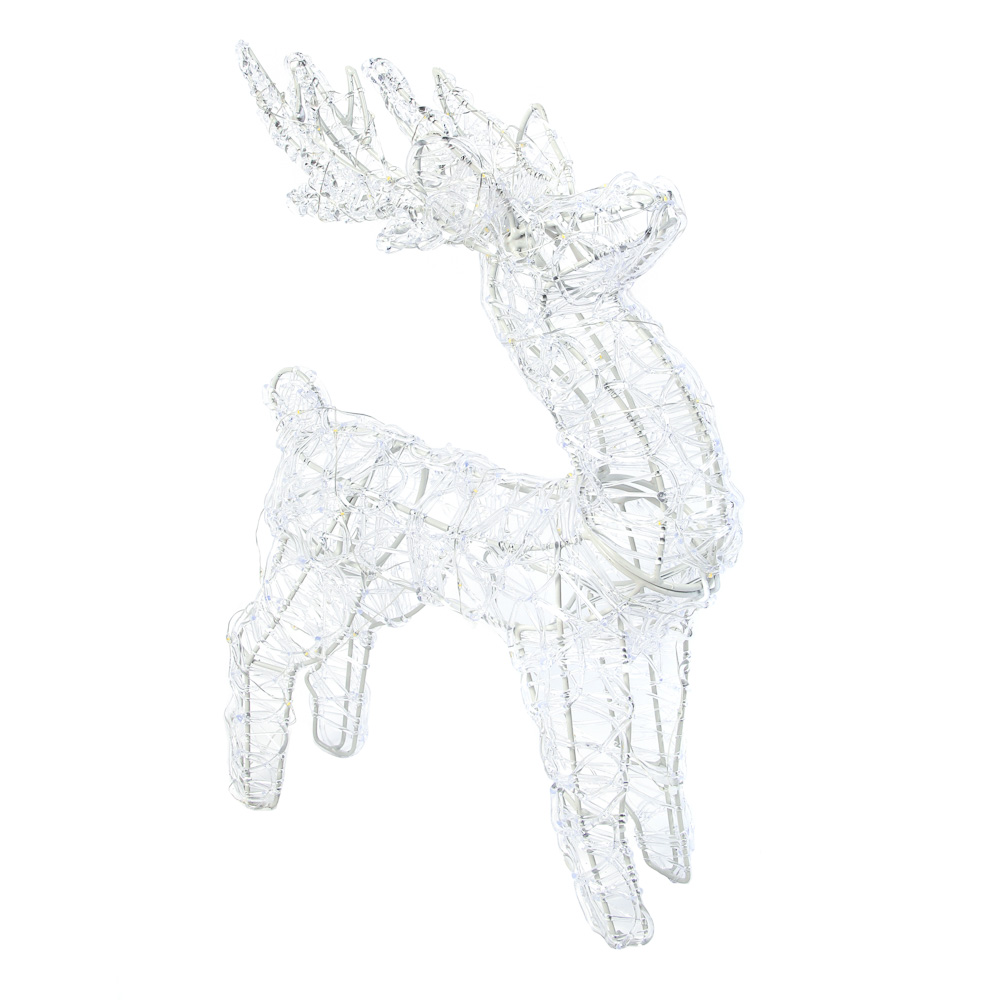 СНОУ БУМ Олень, 100 LED, 40 см, белый, постоянное свечение - #1