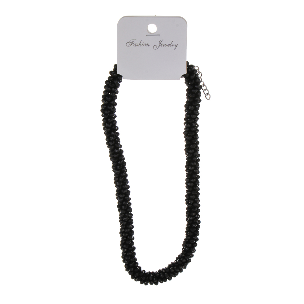 Колье на шею 37-42см, медь, стекло, 2 цвета, БЖ25-17 - #5