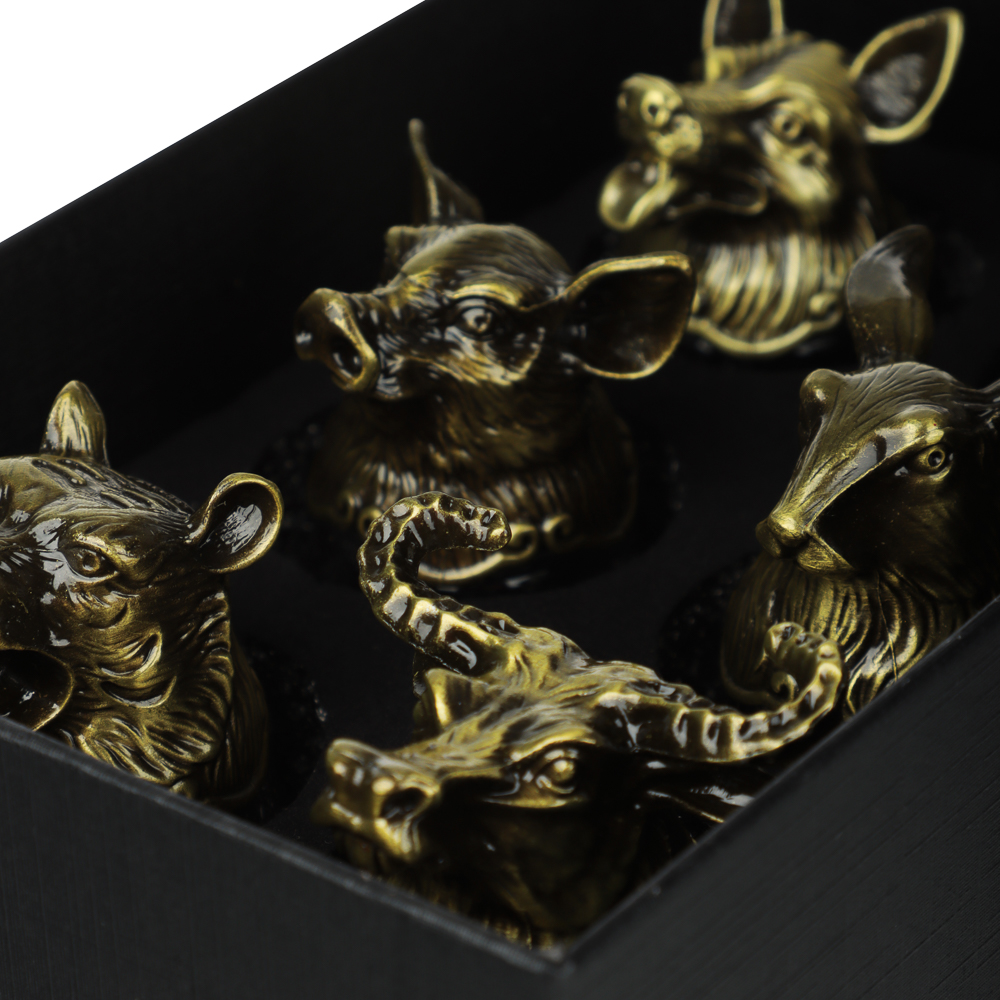 Набор стопок перевертышей тм MILLIMI, 30мл, бронза, стекло, 6шт - #11