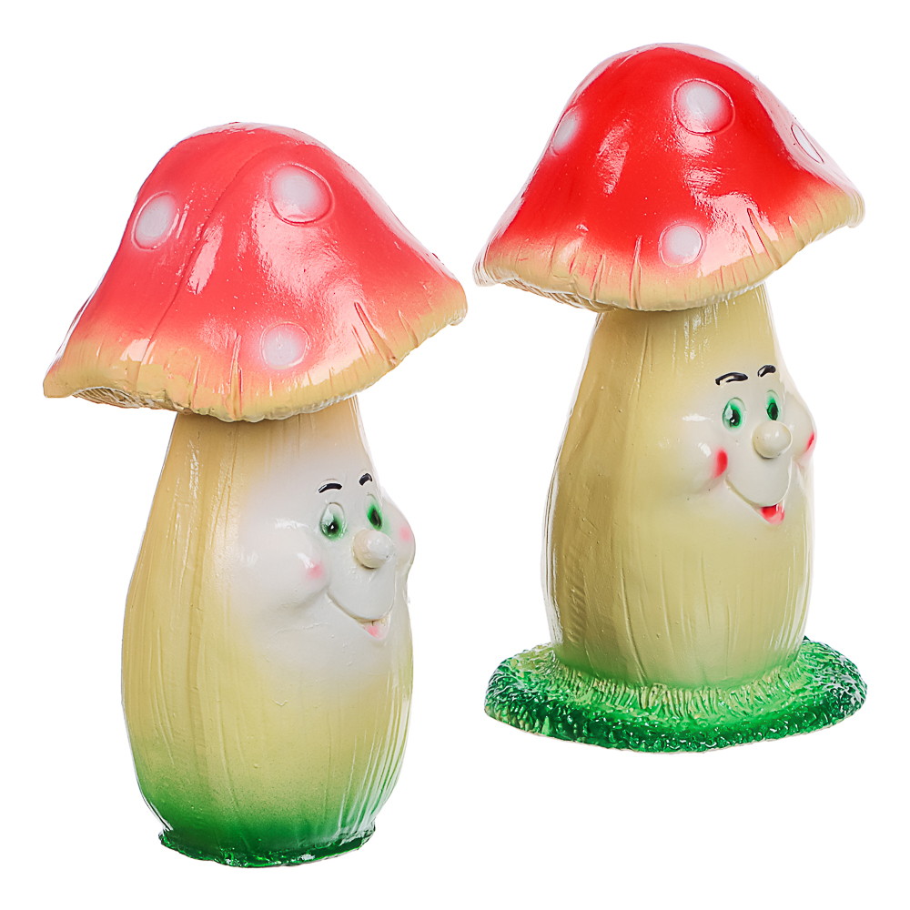 Фигура садовая Мухомор малый 20х12см гипс - #1