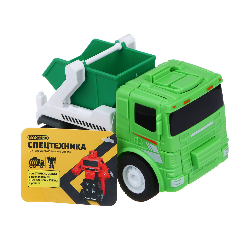 ИГРОЛЕНД Спецтехника трансформирующаяся в робота, РР, 10,5х9х6,5см, 12 дизайнов - #5