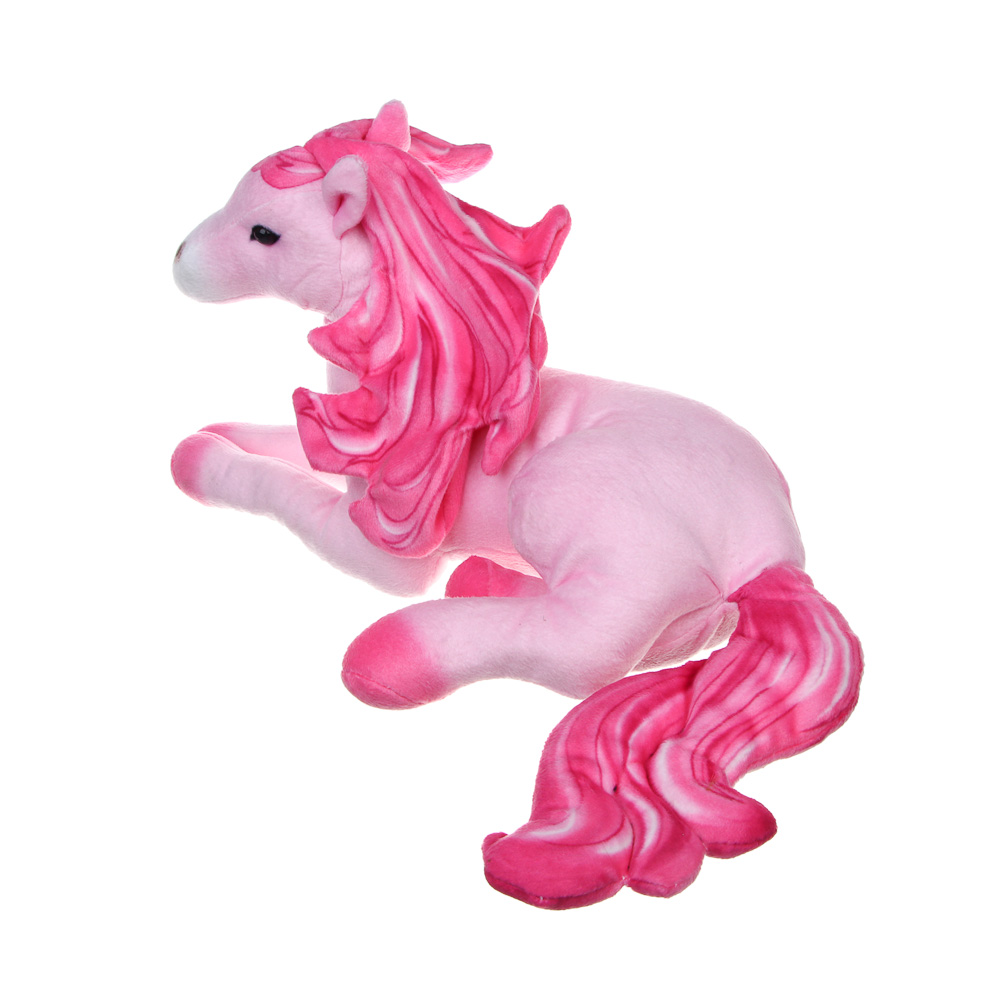 СНОУ БУМ Мягкий сувенир Лошадка розовая 20x30x10 см, полиэстер - #3
