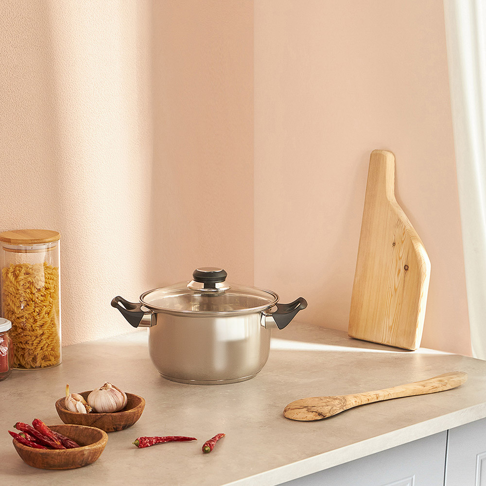 Стрейтон Кастрюля 24х13,5см, 4,9л, со стекл. крышкой - #5