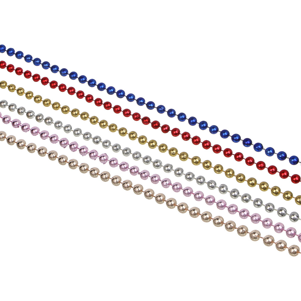 СНОУ БУМ Бусы 0,8x270 см, пластик, микс, 26-746 - #1