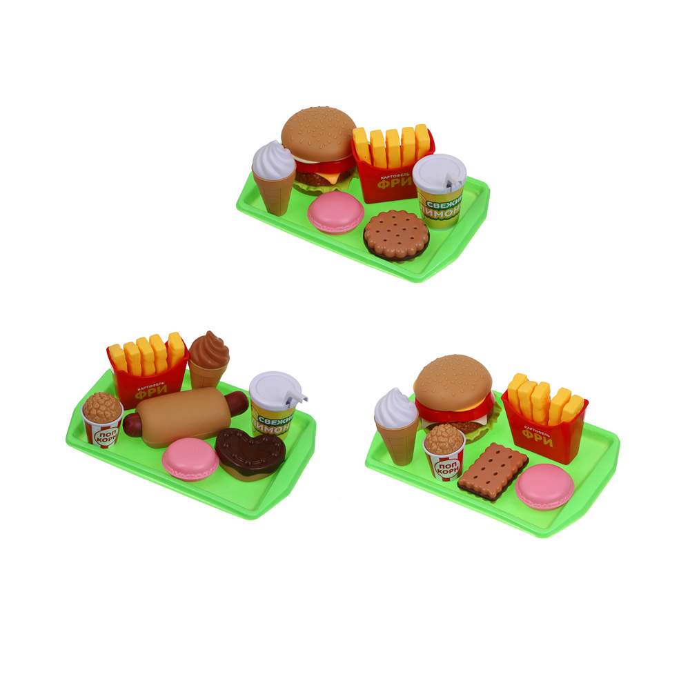 ИГРОЛЕНД Набор игровой "Кафе", 5-9пр., ABS, 19, 5х26х5см, 3 дизайна - #2