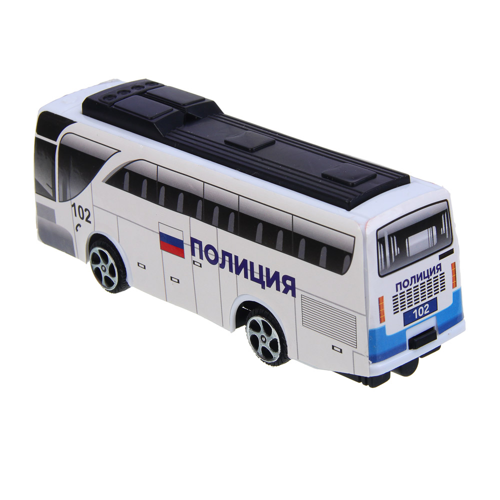 ИГРОЛЕНД Автобус "Спецслужбы", пластик, инерция, 11,5х9х3,5 см, 4 дизайна - #4