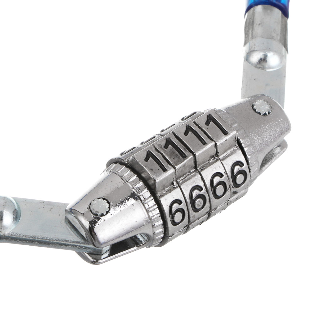 Замок велосипедный тм BY SPORT, противоугонный, тросовый, кодовый, 650х8мм, металл, ПВХ, 3 цвета - #3