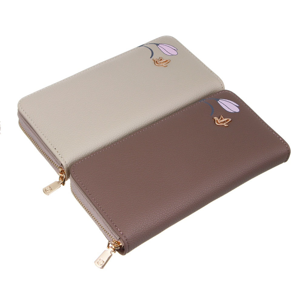 ЮL Лилианна Кошелек для карт,купюр и монет с отделением на молнии ПУ, 19х9,5х2,5см, 2 цвета, КЖ24-24 - #1