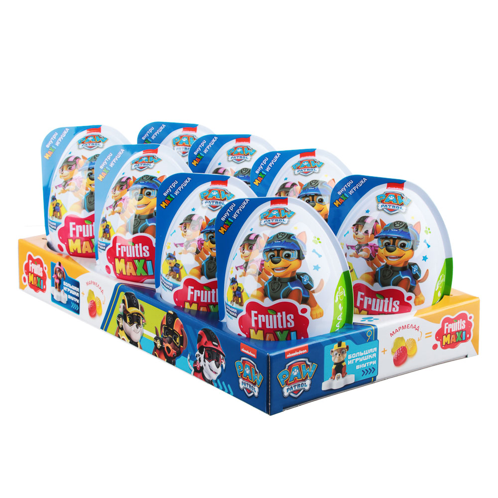 FRUITLS MAXI Мармелад в пластиковом яйце с игрушкой 10 г. 44 cats, LOL, БУБА, Щенячий патруль - #3