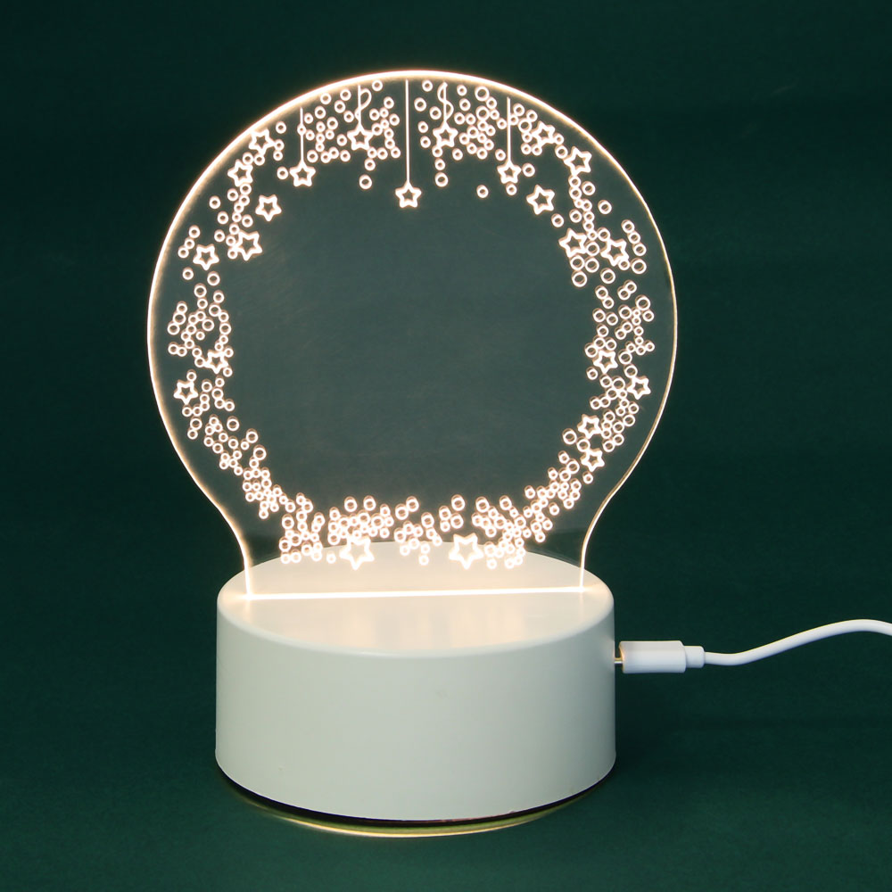 Светильник LED, 13x17x10 см, пластик, USB - #8