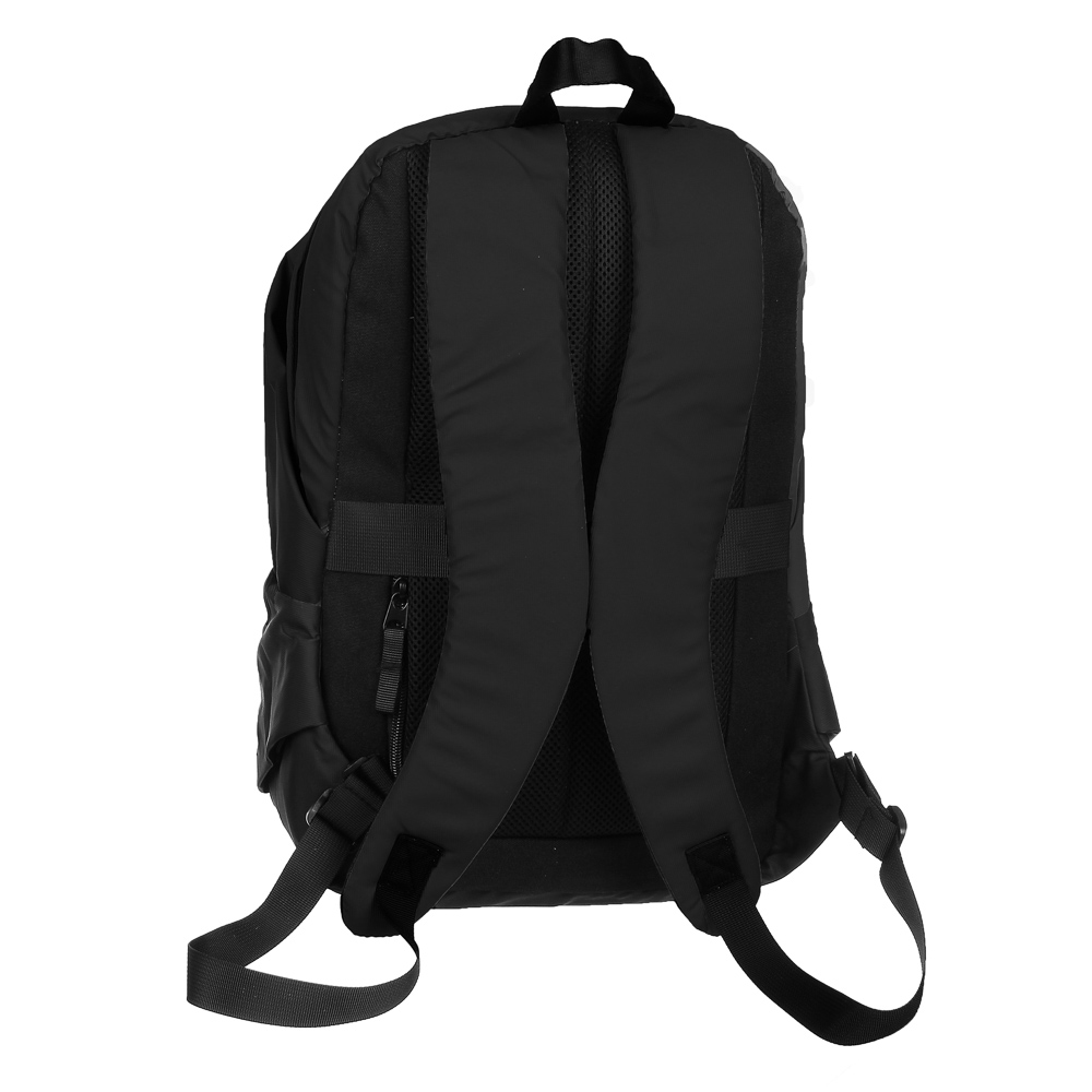 Рюкзак подростковый 43,5x27,5x14см, 1 отд., 4 карм. (1 на спинке), прорезин.материал, черный - #3
