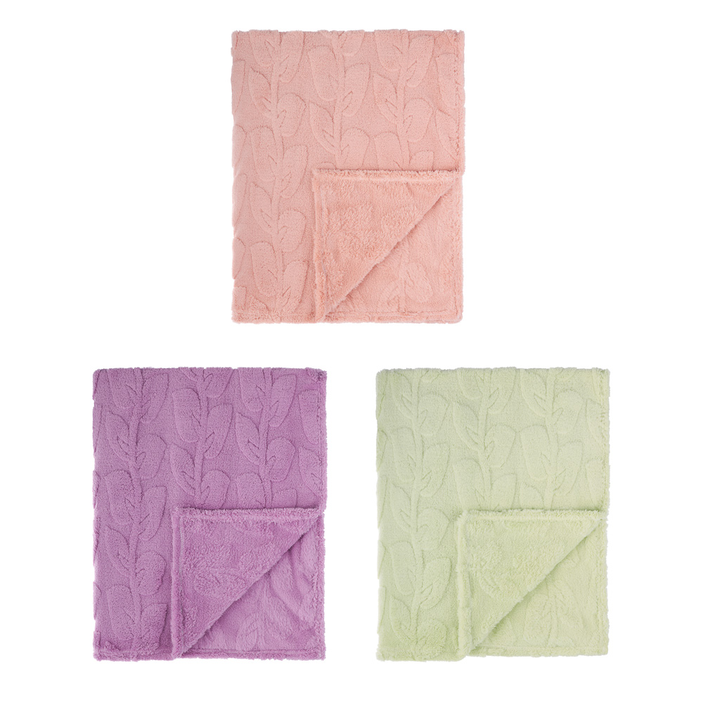 PROVANCE Ботаника Плед с узором 130х170см, 100% полиэстер, 3 цвета - #2