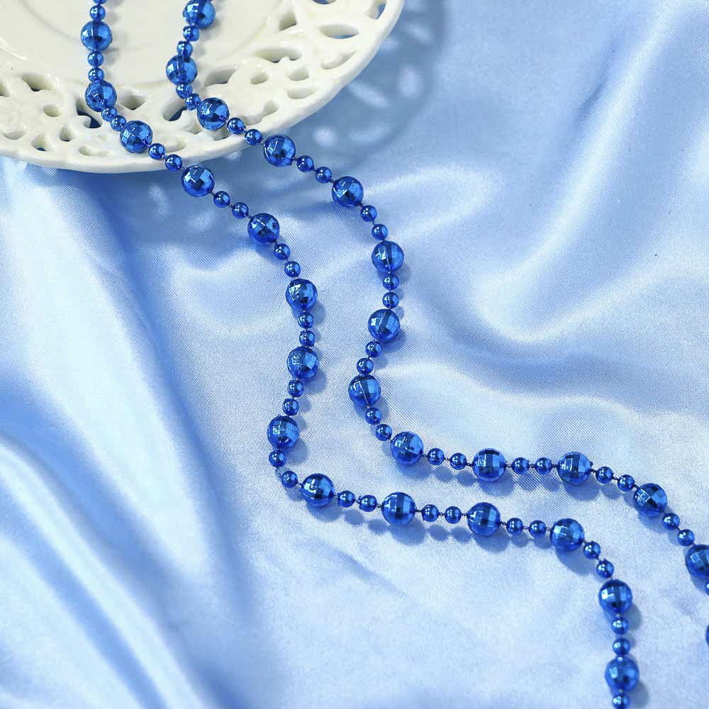 СНОУ БУМ Бусы декоративные 0,8x270 см, синий, 26-567 - #4