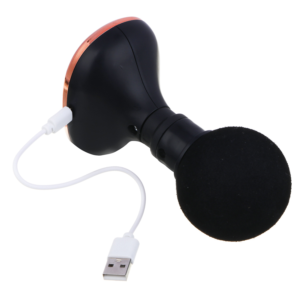 LEBEN Массажёр перкуссионный, 5 режимов, чёрный, 500 мА/ч, сила удара до 10кг - #5