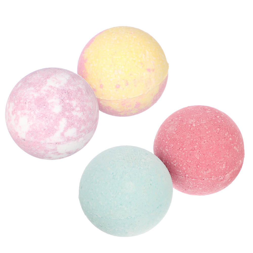 Бомбочка для ванны Лаванда/Цветочный сад/Мята и эвкалипт/Клубничное капучино, 120г - #2