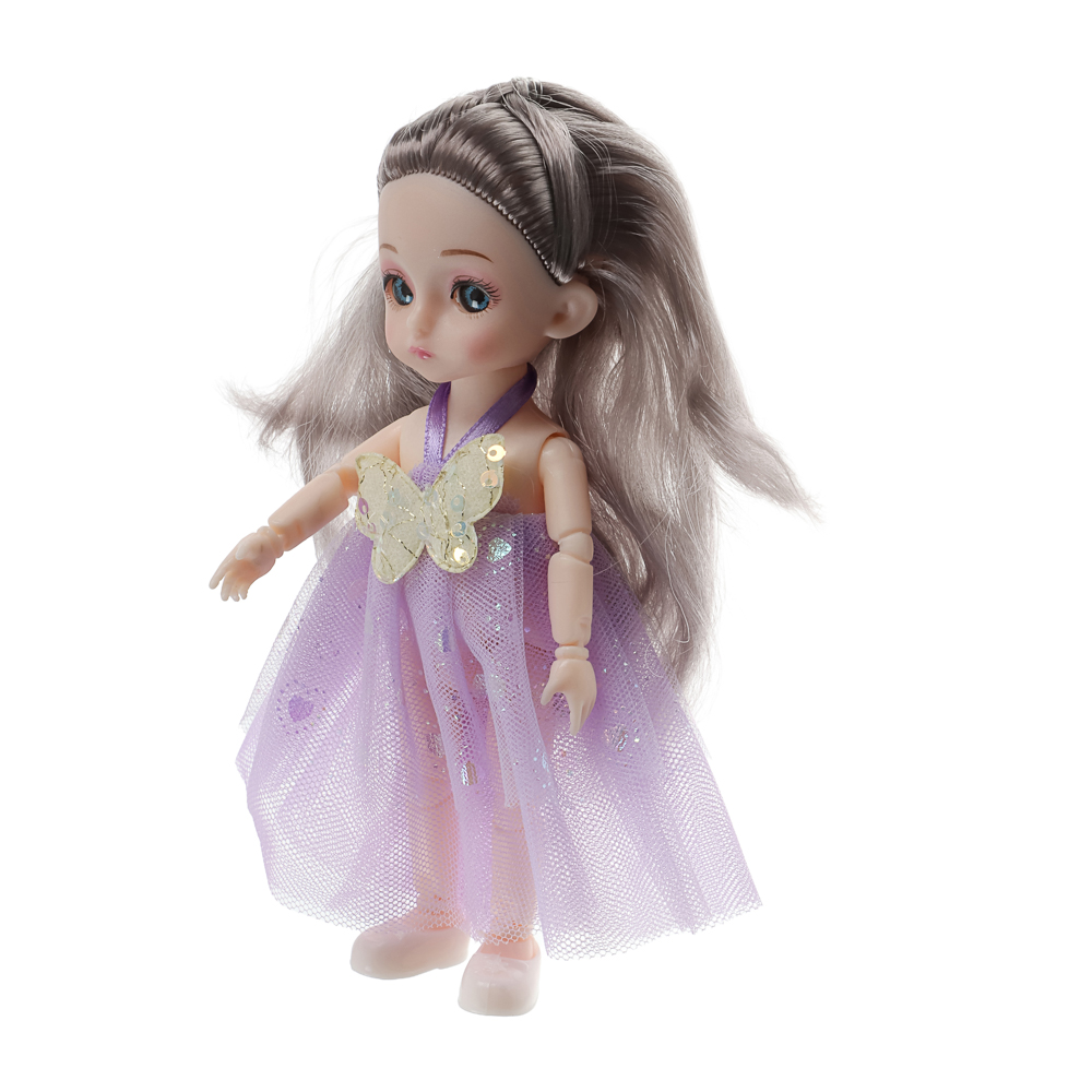 ИГРОЛЕНД Кукла шарнирная 15 см с аксессуарами, PP, ABS, PVC, 22х5,5х20 см, 4 дизайна - #17