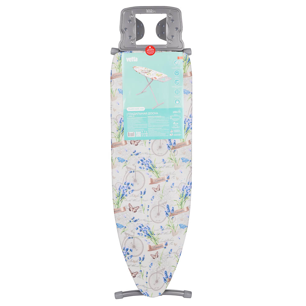 VETTA Доска гладильная 122х40х90см, металл, подставка под утюг с термоустойчивыми вст, удл.1,6м Н10 - #7