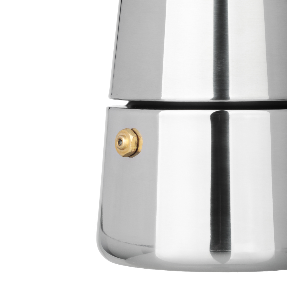 VETTA Кофеварка гейзерная, 4 чашки, нержавеющая сталь, нейлоновая ручка - #3