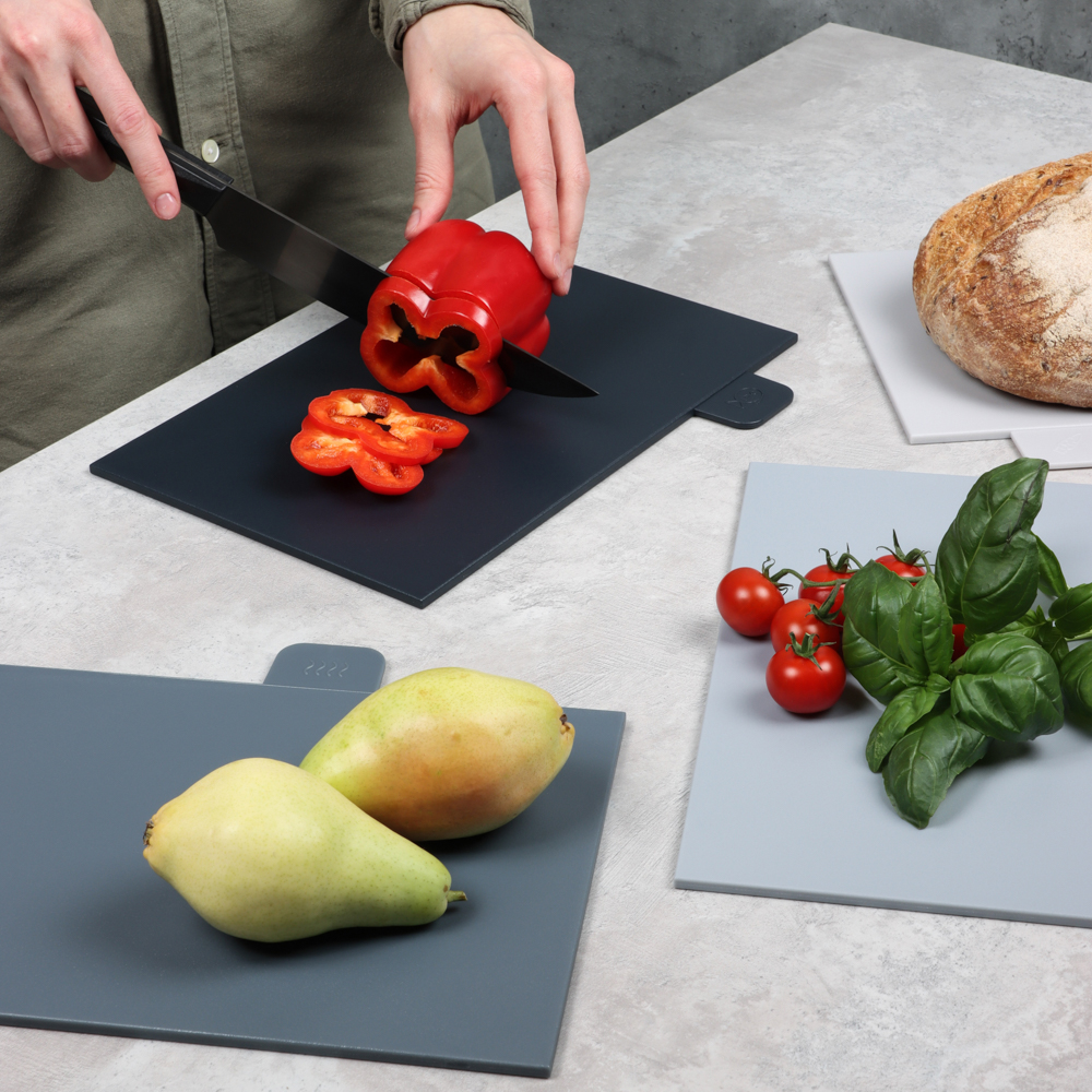 SATOSHI Набор досок разделочных на подставке 5пр 29х22,5х0,5см, пластик - #17