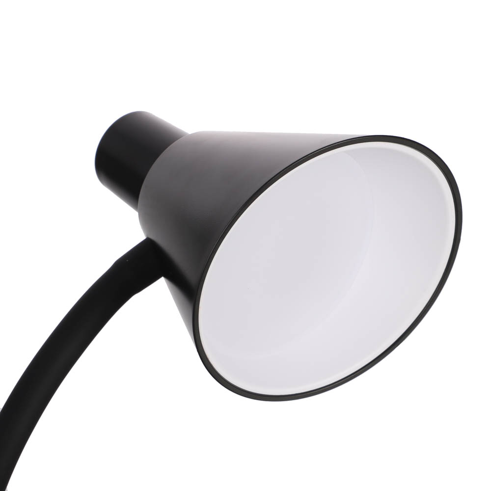 BY Светильник переносной настольный на прищепке, 230В, 5 Вт, 300Лм, металл, пластик, черный - #4