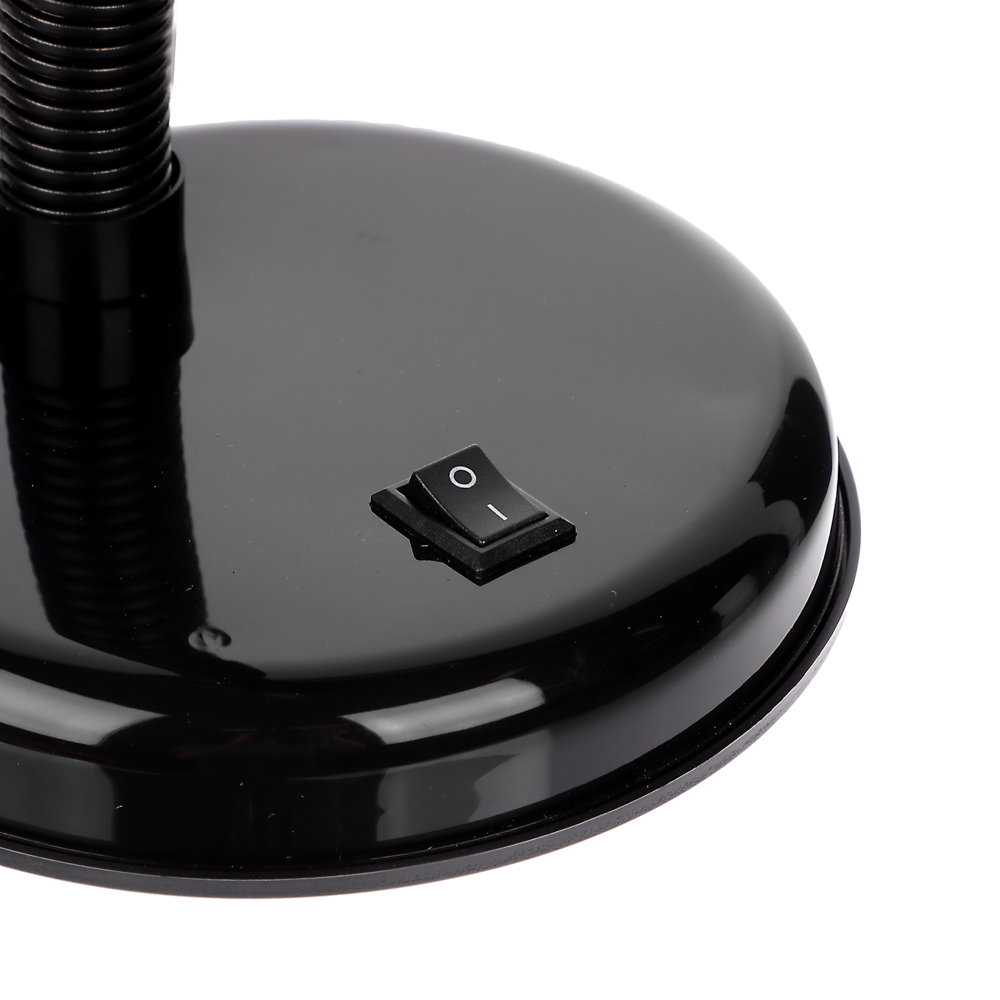 FORZA Лампа настольная, Е27, 28см, 40Вт, 220В, с выключателем, шнур 75 см, черный - #5