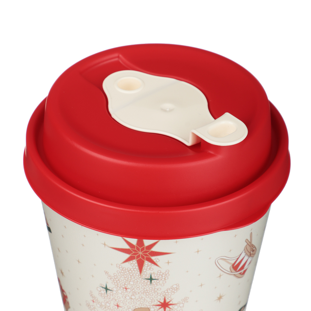 Щелкунчик Стакан с крышкой и клапаном 420мл, пластик - #3