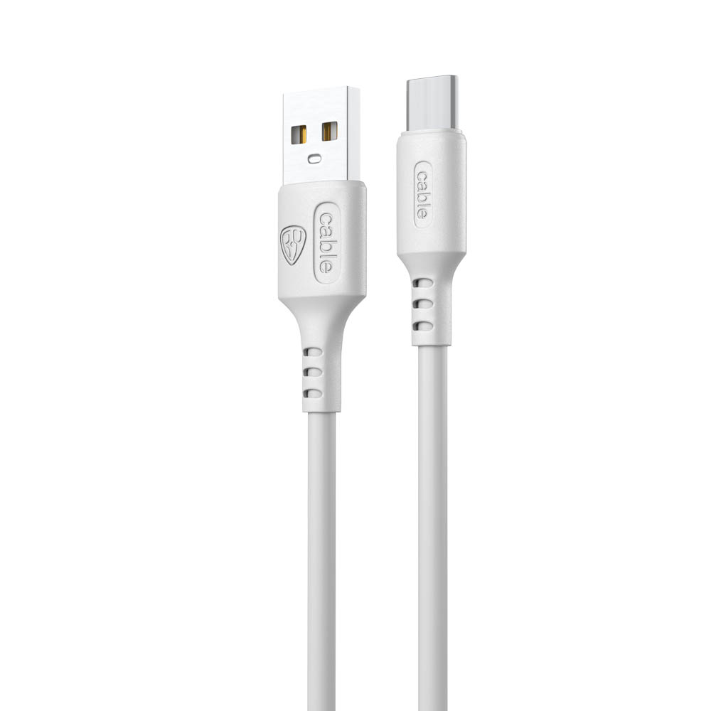Кабель для зарядки USB(A)-Type C BY Fusion, 18Вт, 1 м, 3A, TPE, белый - #3