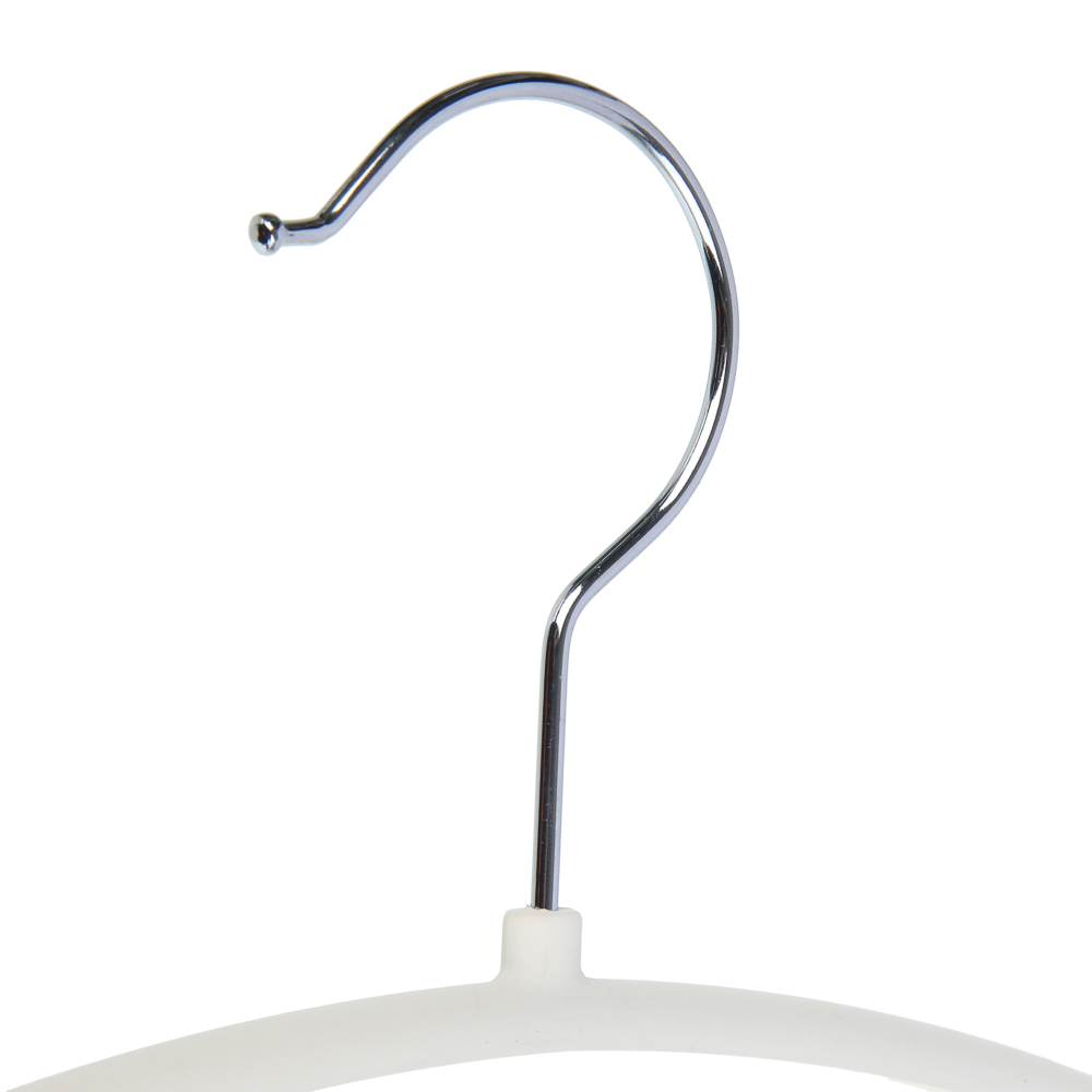 VETTA Вешалка с перекладиной, 40х21.5х1 см, пластик с покрытием Soft-touch, белая - #2