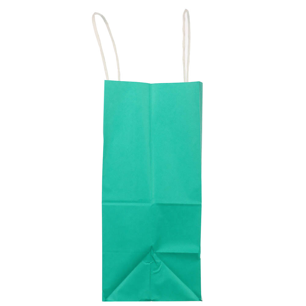 Пакет подарочный с кручеными ручками 24x14x30см, 2 цвета: розовый/зеленый в асс - #6