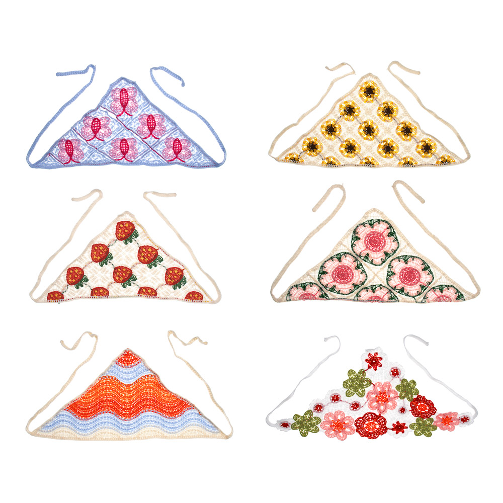 GALANTE Косынка вязаная женская, р-р 50x35см, 100% полиэстер, 6 дизайнов - #1