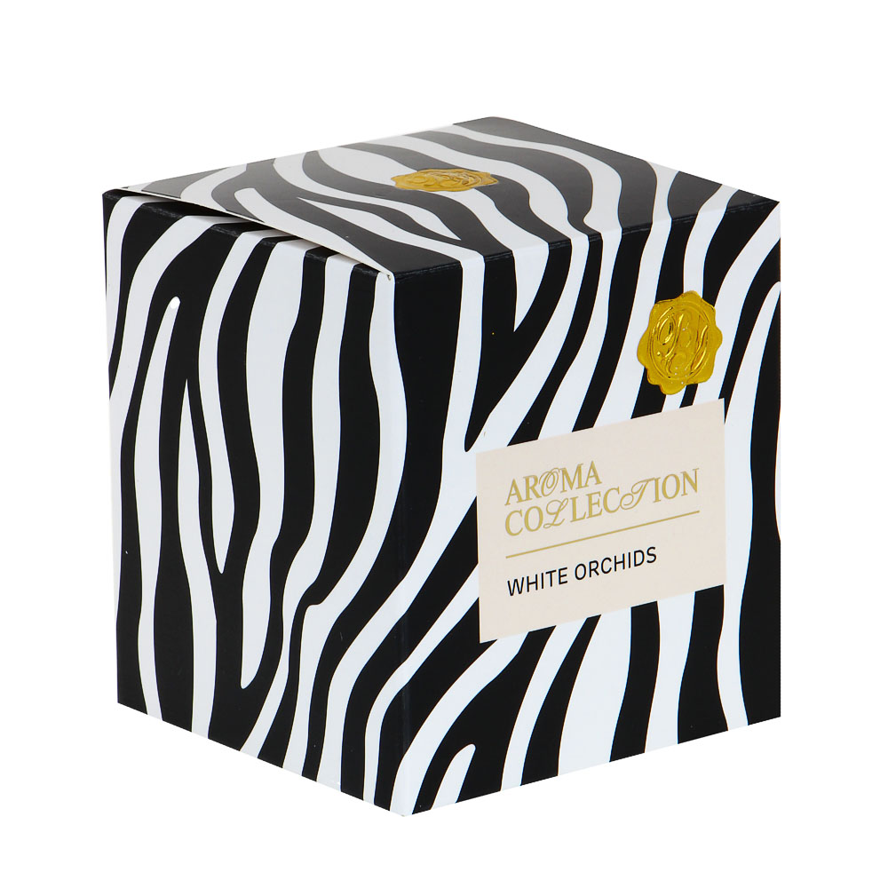 BY Свеча ароматическая в подсвечнике, 200 г, аромат (WHITE ORHIDS) - #5