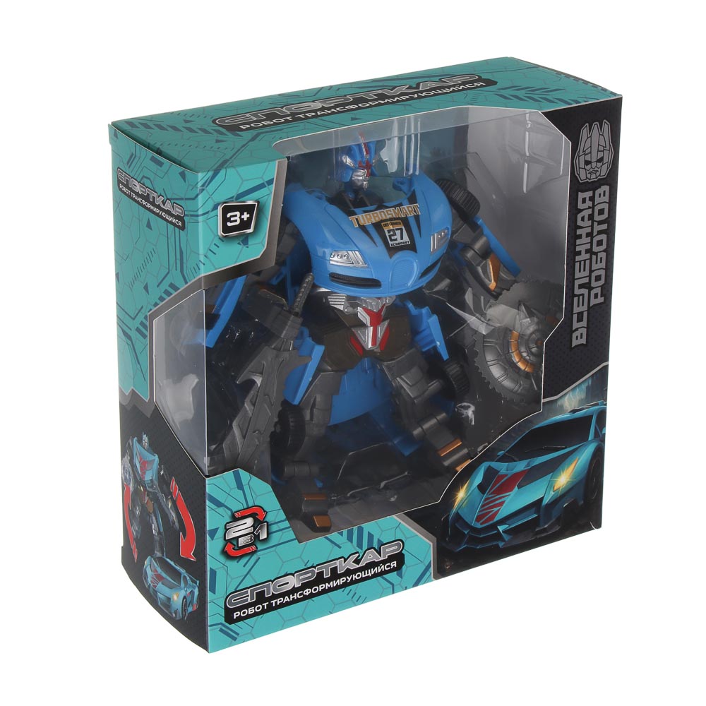 ИГРОЛЕНД Робот трансформирующийся "Спорткар",  PP, 19х19,5х7,5 см, 4 дизайна - #5
