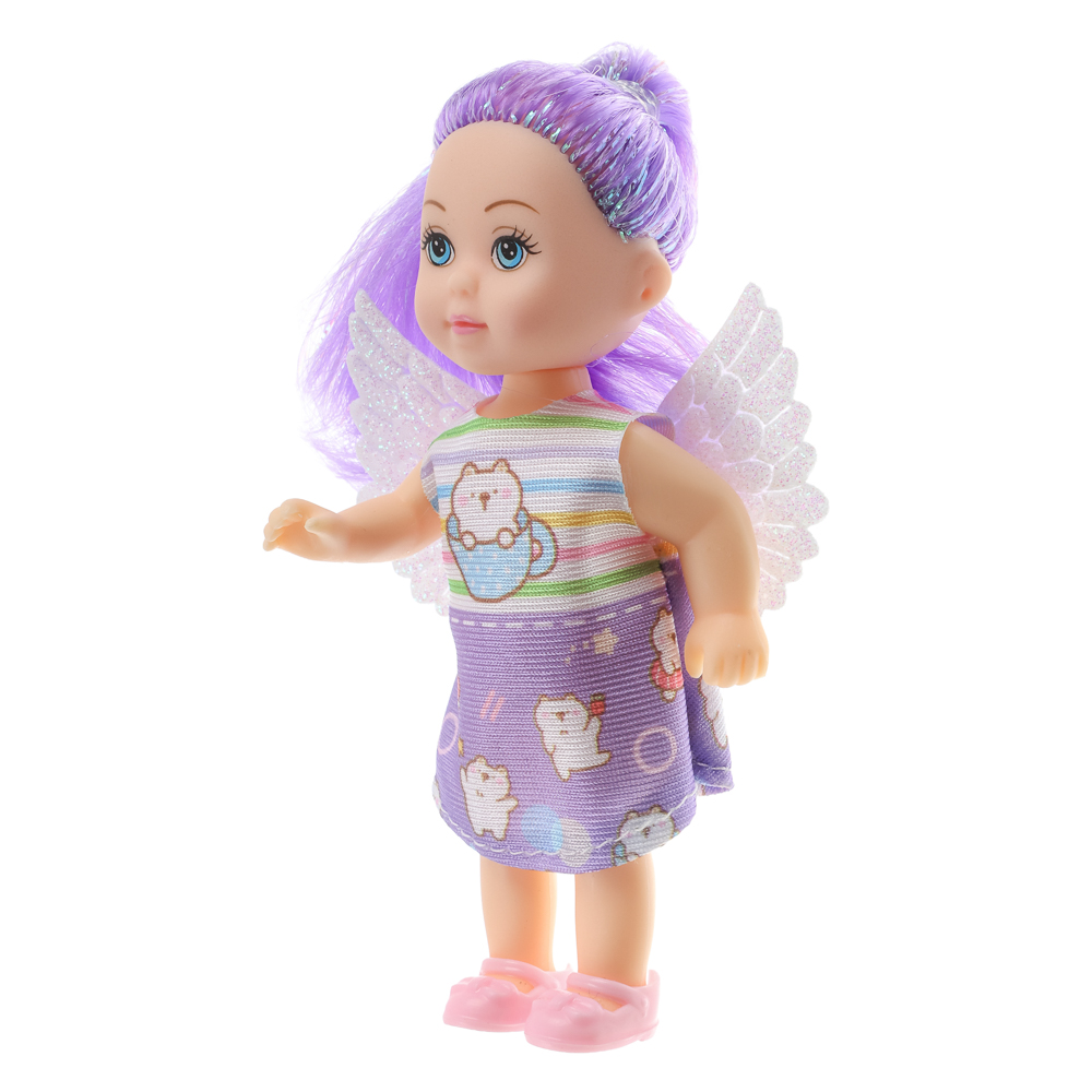 ИГРОЛЕНД Кукла с крылышками и цветн.волосами, 11 см, ABS, PVC, полиэстер, 13,5х4,5х18 см, 6 дизайнов - #25