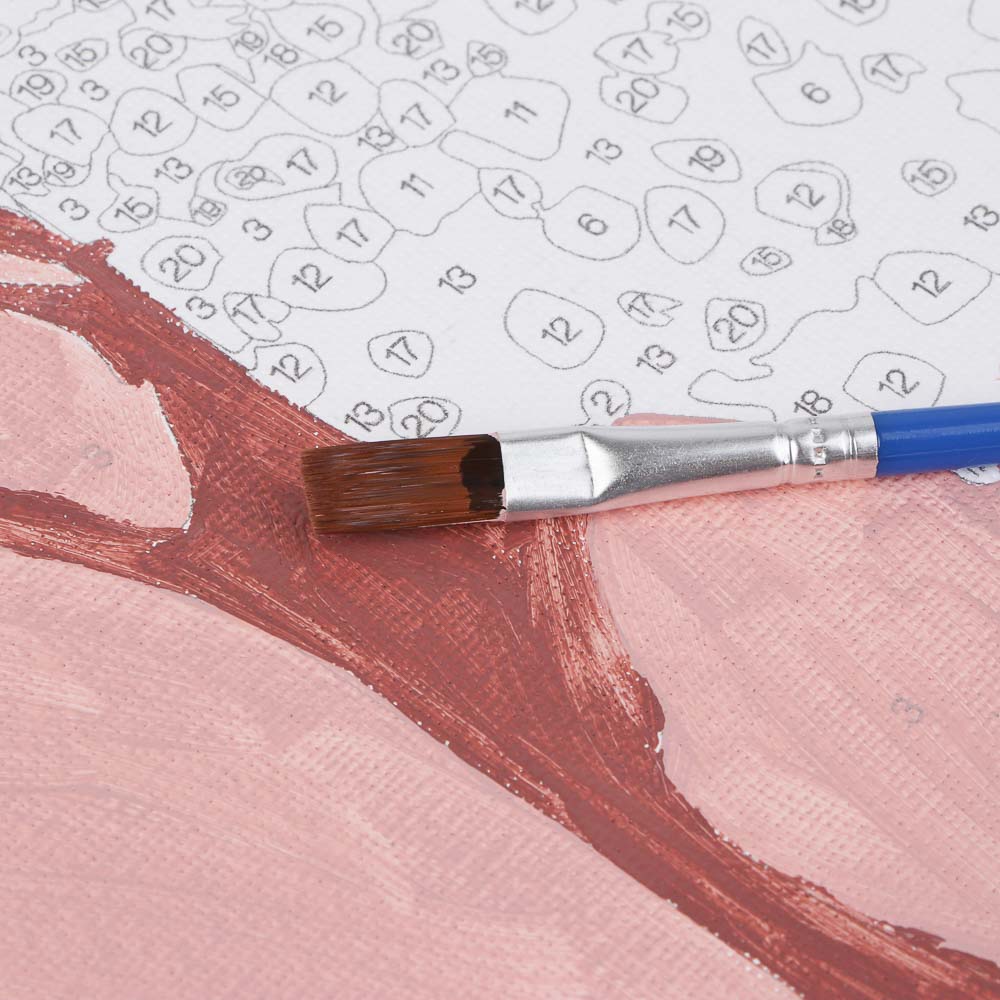 ХОББИХИТ Картина по номерам, комплект (основа, акриловые краски, кисть), 50х40см, 6 дизайнов - #5