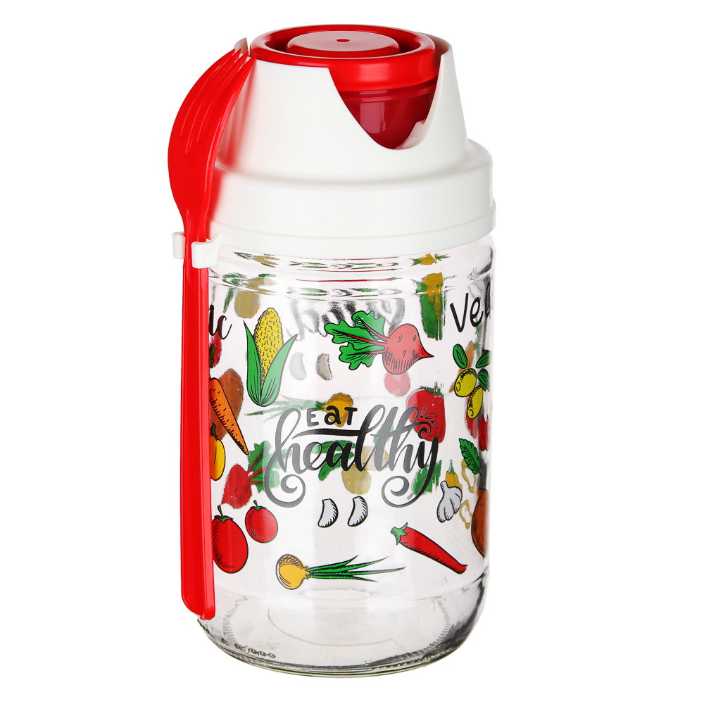 HEREVIN Банка с вилкой "Свежие овощи", 660мл, стекло, 131614-002 - #3