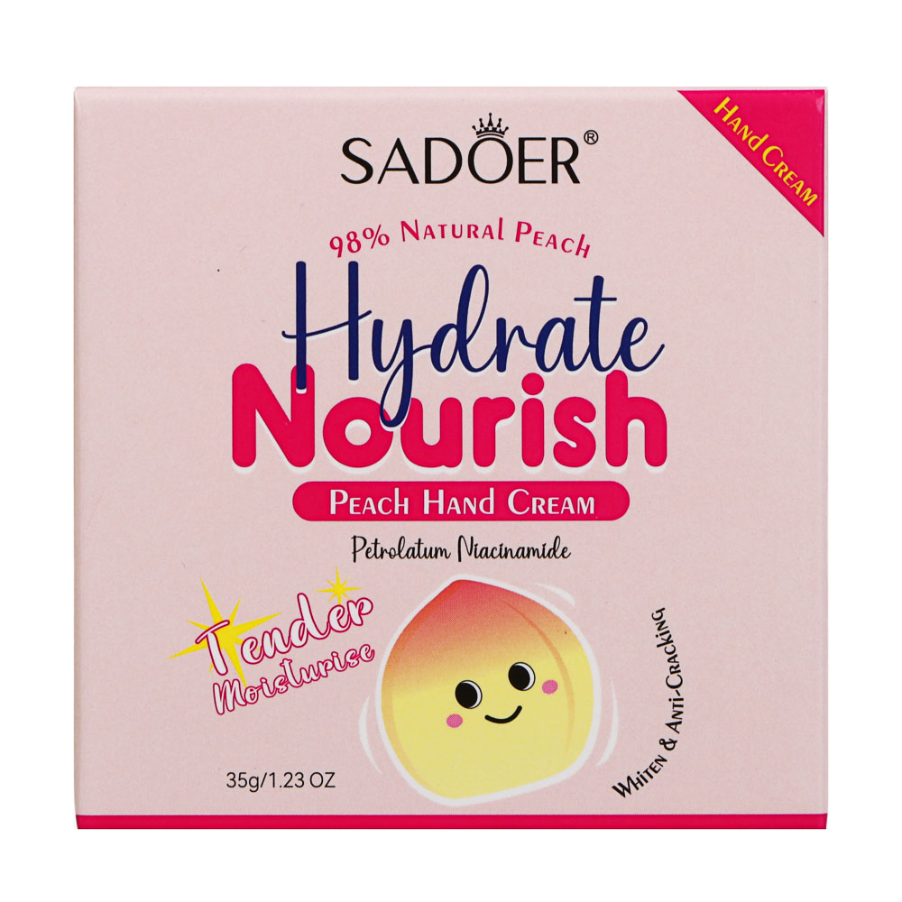 Крем для рук увлажняющий персик тм Sadoer, 35 гр - #9