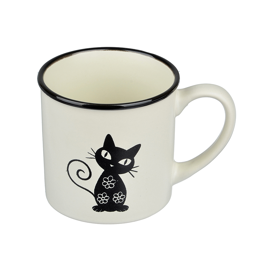Черная кошка Кружка, 310мл, керамика, 4 цвета - #3