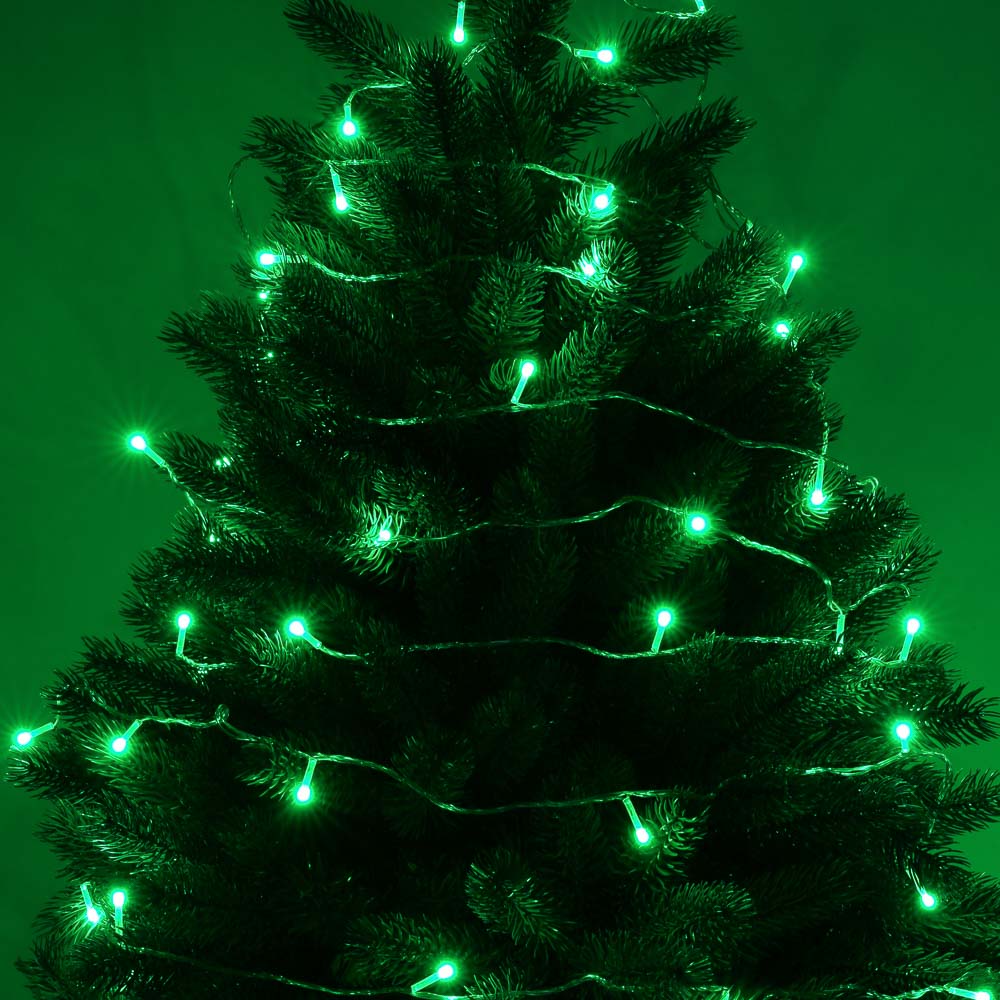 СНОУ БУМ Гирлянда эл. вьюн 20м, 120LED, зеленый, 8 реж, ПВХ прозрачный, 220В - #3